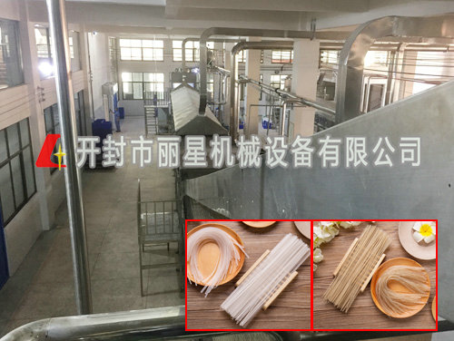 切割式马铃薯粉条机器加工现场