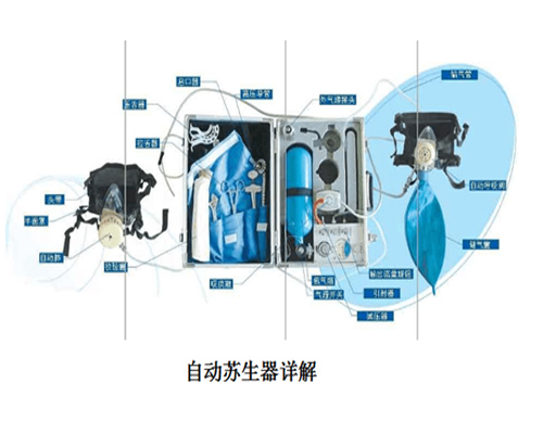 自动苏生器部件构成实物图