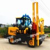 供应装载机护栏打桩机 高速公路护栏打桩机